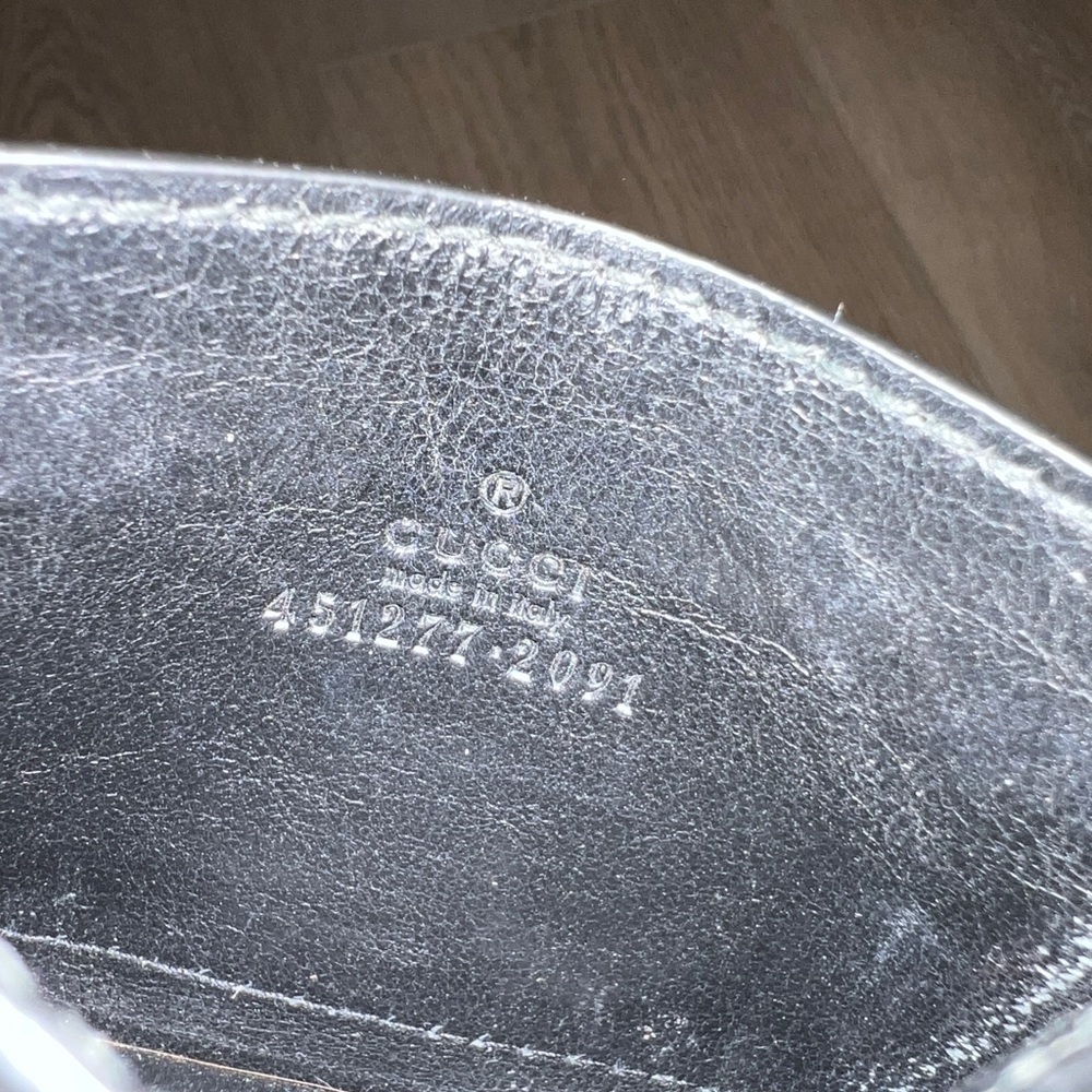 Gucci Card Case Monogram GG Tiger Print Black/Beige - Picture 4 of 4